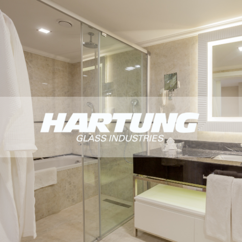 Hartung Glass Industry Shower Door for Hospitality Projefcts